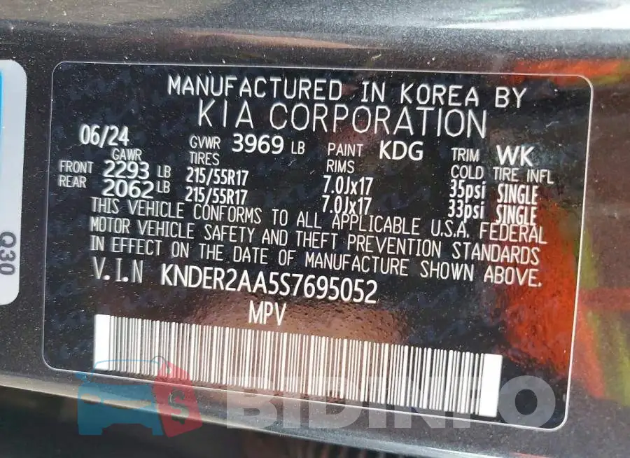 KNDER2AA5S7695052 Photo# 13