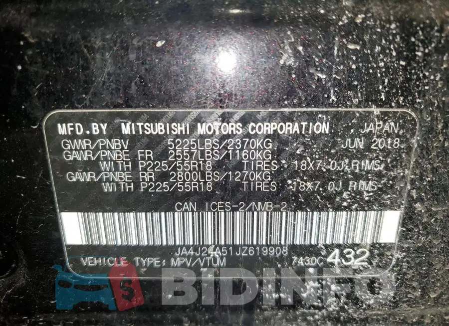 JA4J24A51JZ619908 Photo# 13