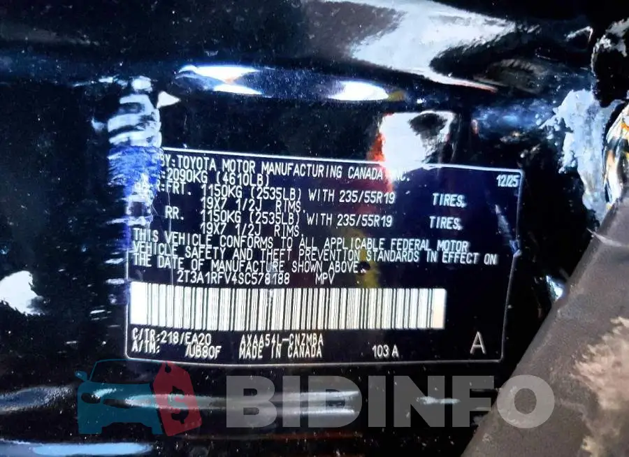 2T3A1RFV4SC578188 Photo# 13