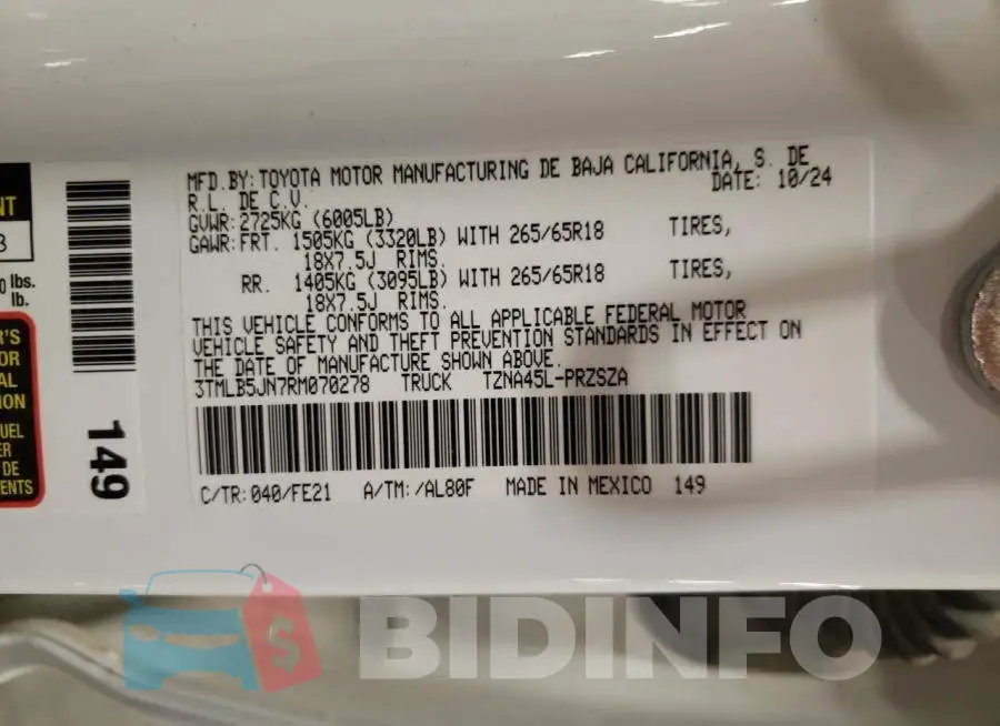 3TMLB5JN7RM070278 Photo# 12