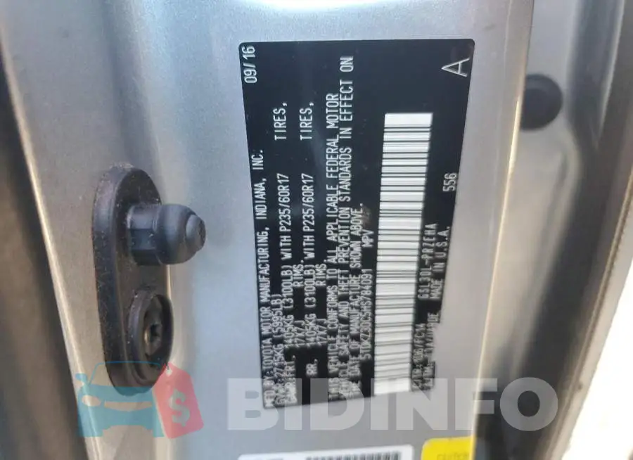 5TDKZ3DC5HS784091 Photo# 13