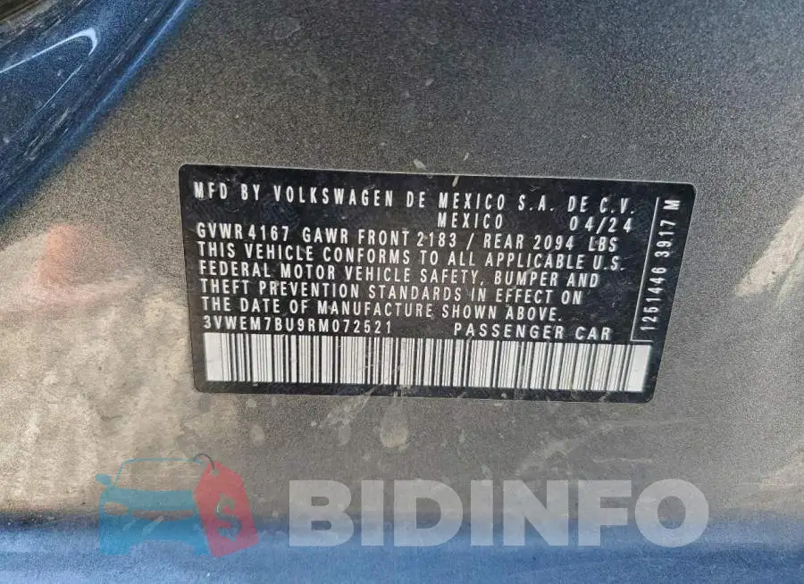 3VWEM7BU9RM072521 Photo# 13