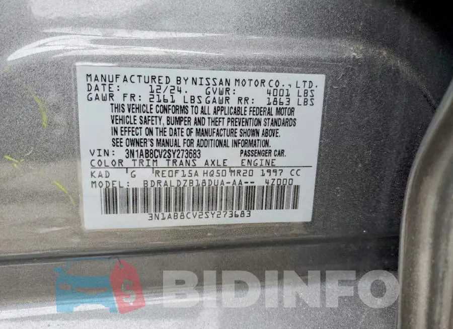 3N1AB8CV2SY273683 Photo# 12