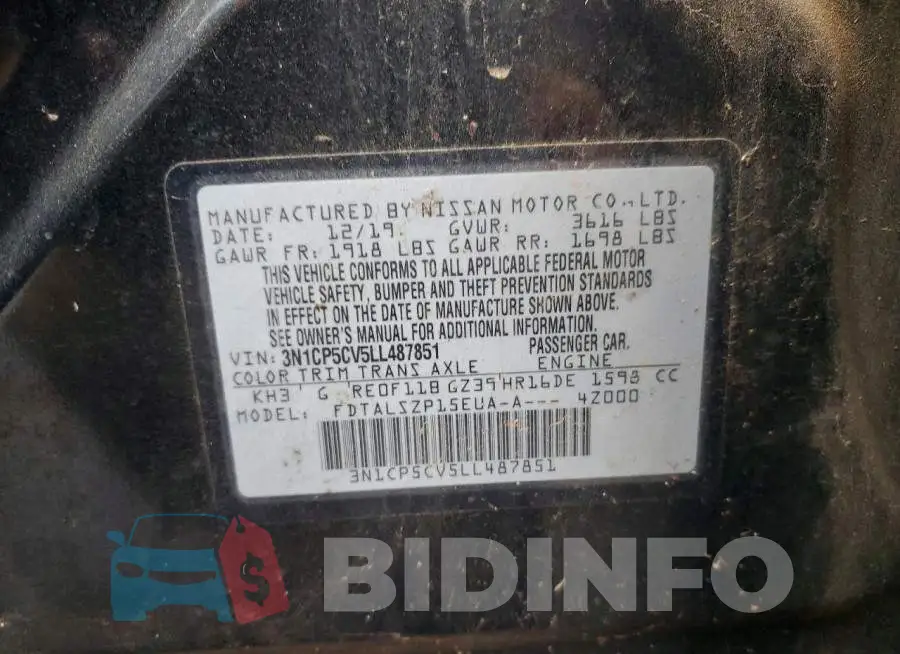 3N1CP5CV5LL487851 Photo# 12