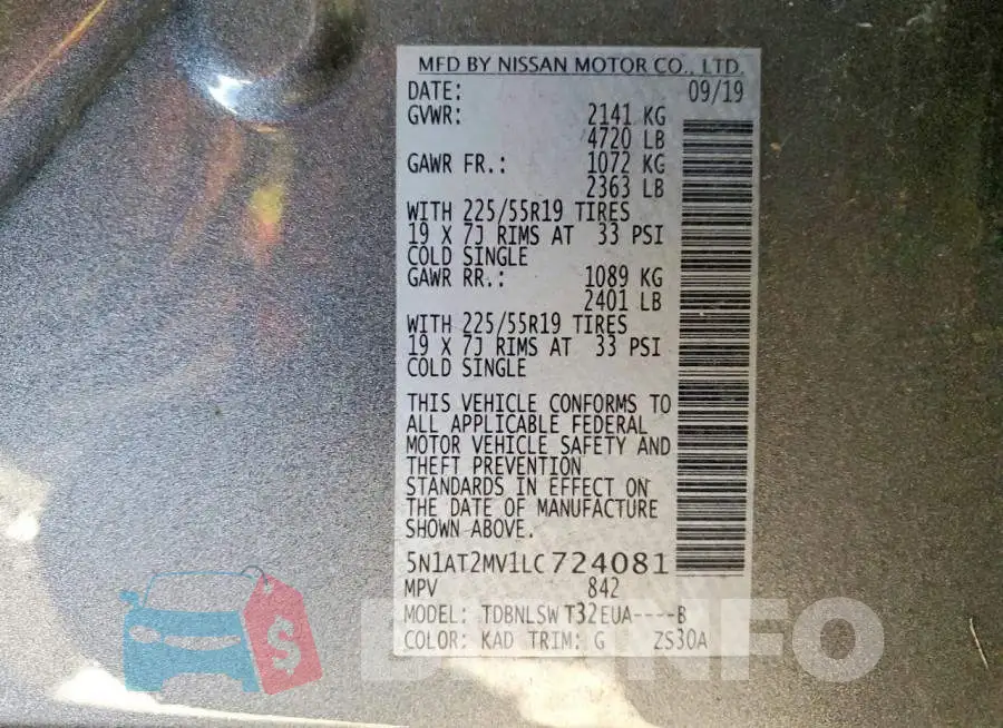5N1AT2MV1LC724081 Photo# 13