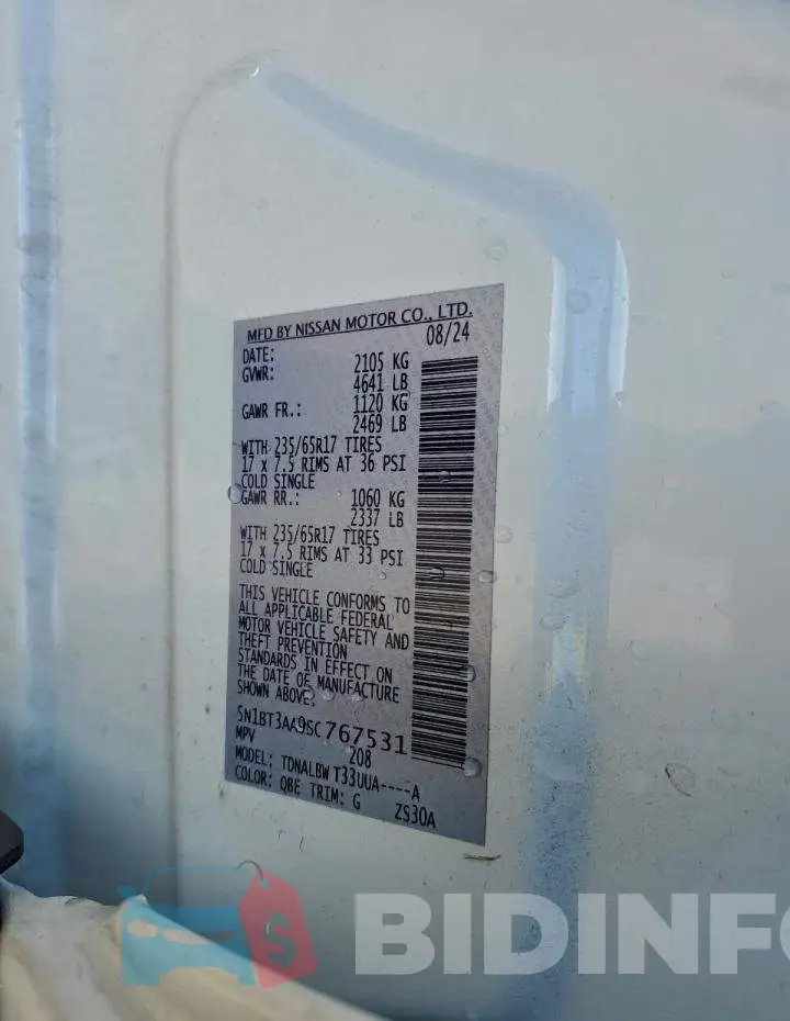 5N1BT3AA9SC767531 Photo# 14