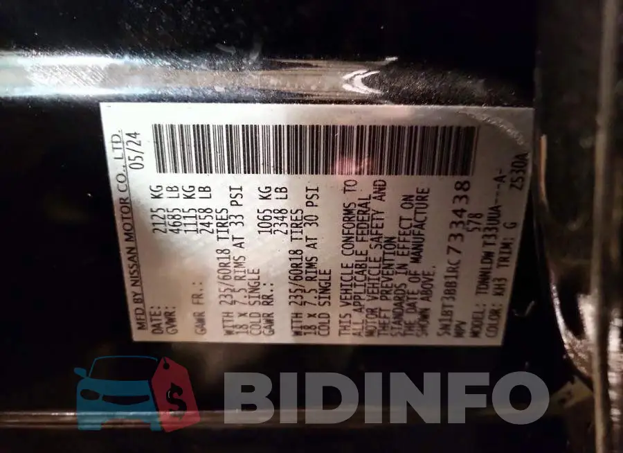 5N1BT3BB1RC733438 Photo# 12