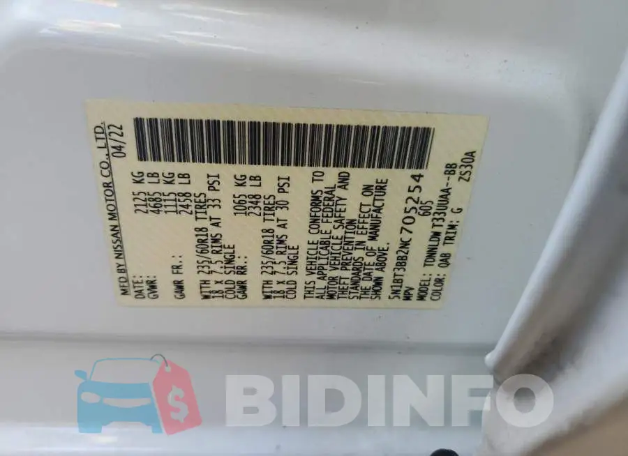5N1BT3BB2NC705254 Photo# 13