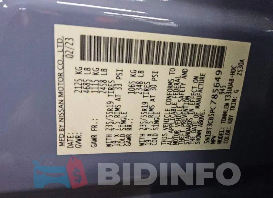 5N1BT3CB5PC785649 Photo# 13
