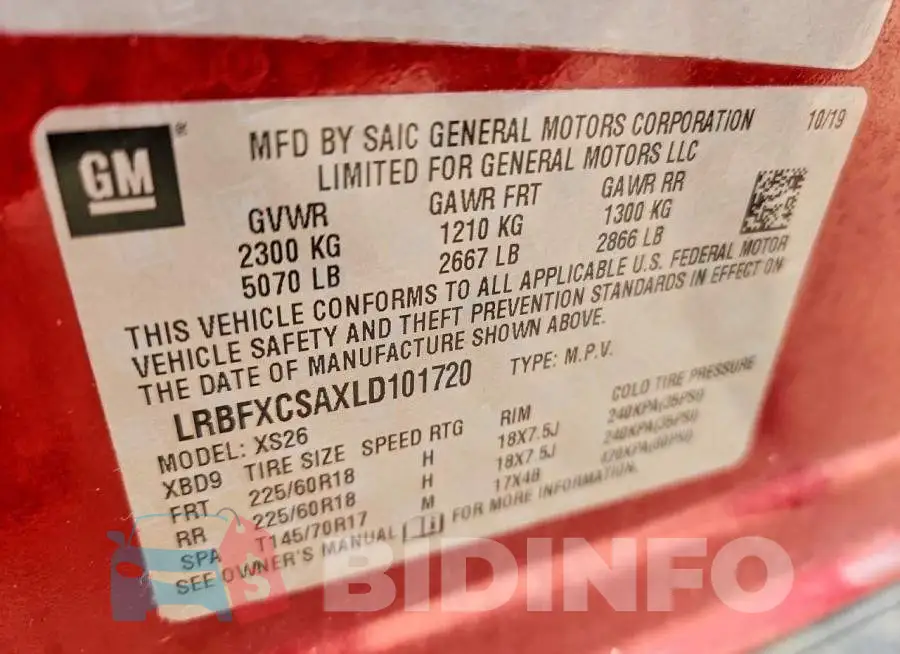 LRBFXCSAXLD101720 Photo# 12