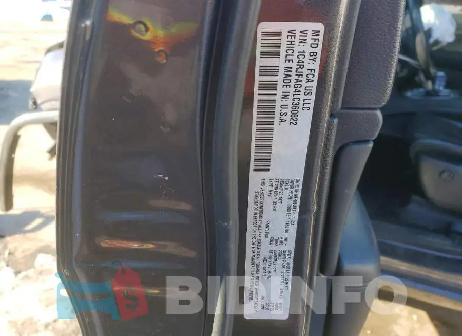1C4RJFAG4LC360622 Photo# 13