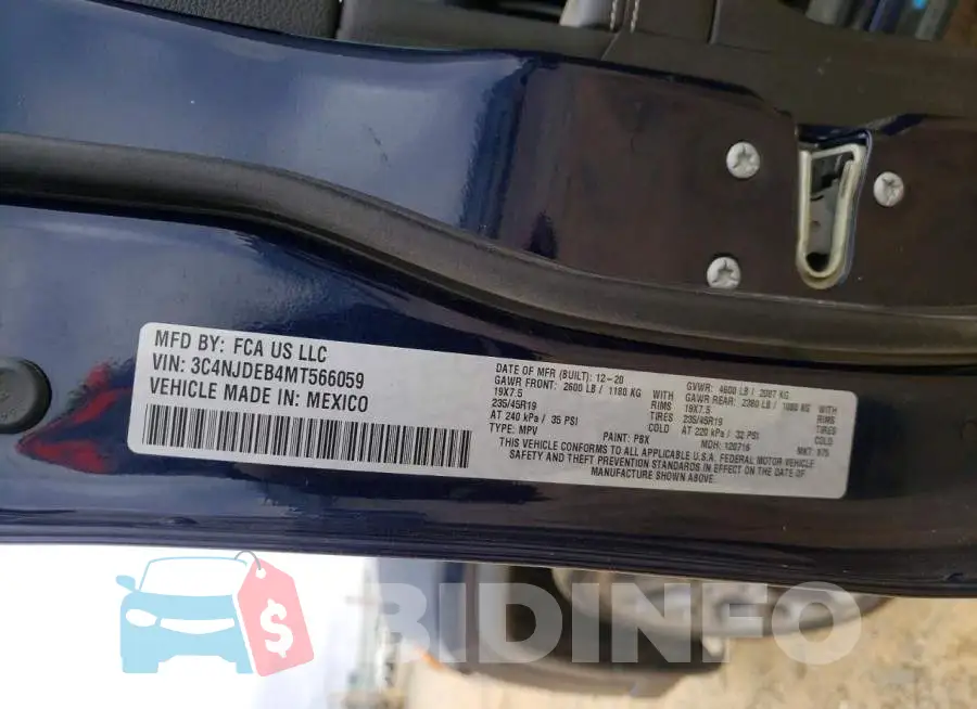 3C4NJDEB4MT566059 Photo# 14