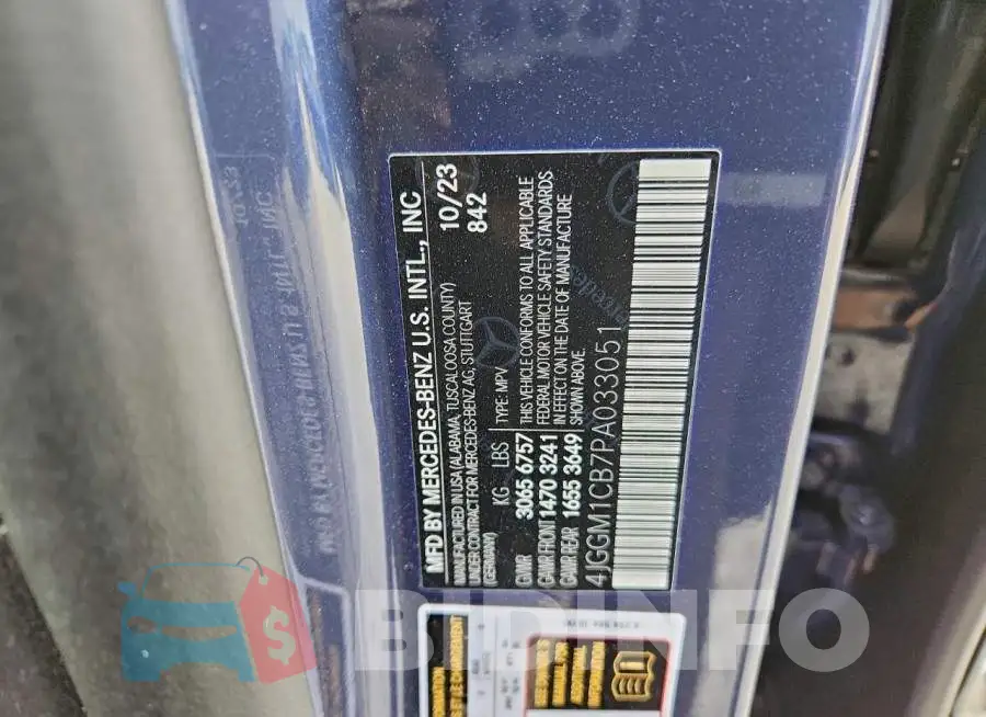 4JGGM1CB7PA033051 Photo# 13