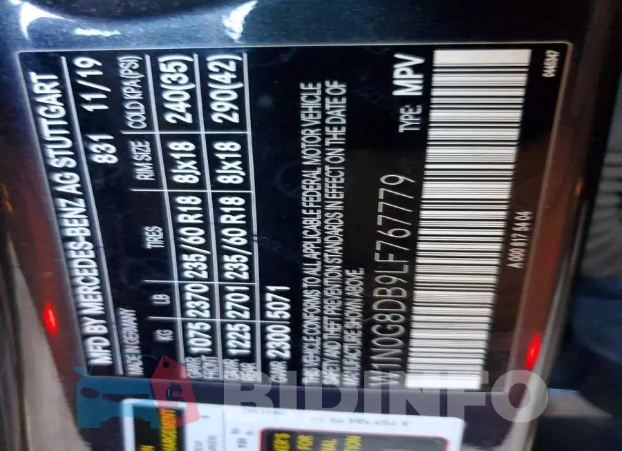 W1N0G8DB9LF767779 Photo# 12
