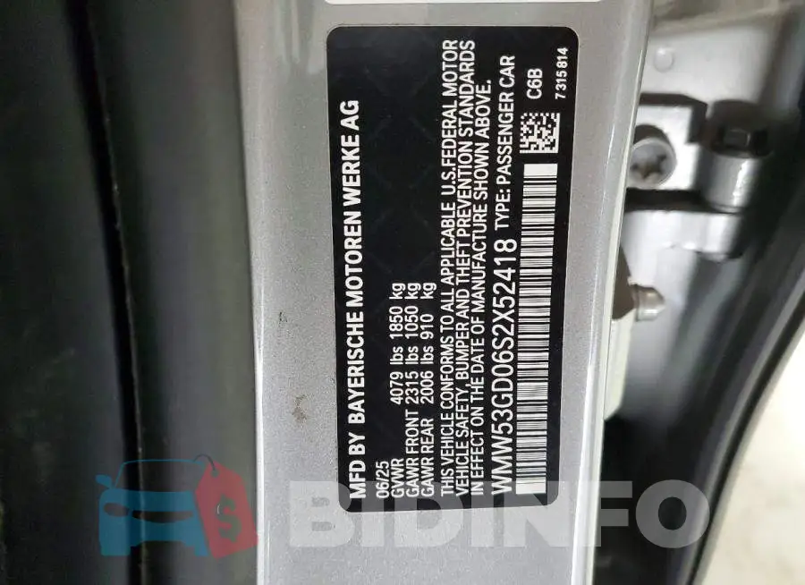 WMW53GD06S2X52418 Photo# 13