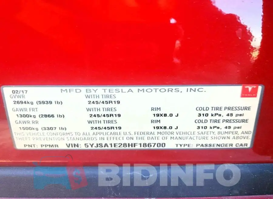 5YJSA1E28HF186700 Photo# 12