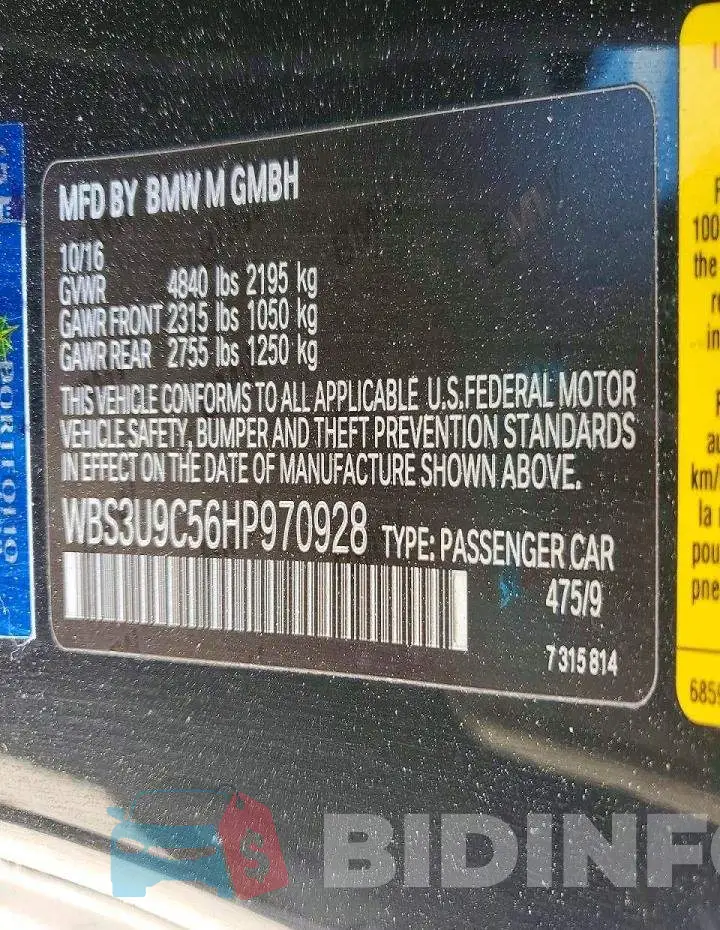 WBS3U9C56HP970928 Photo# 12