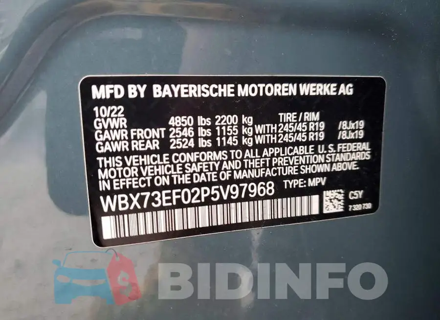WBX73EF02P5V97968 Photo# 13