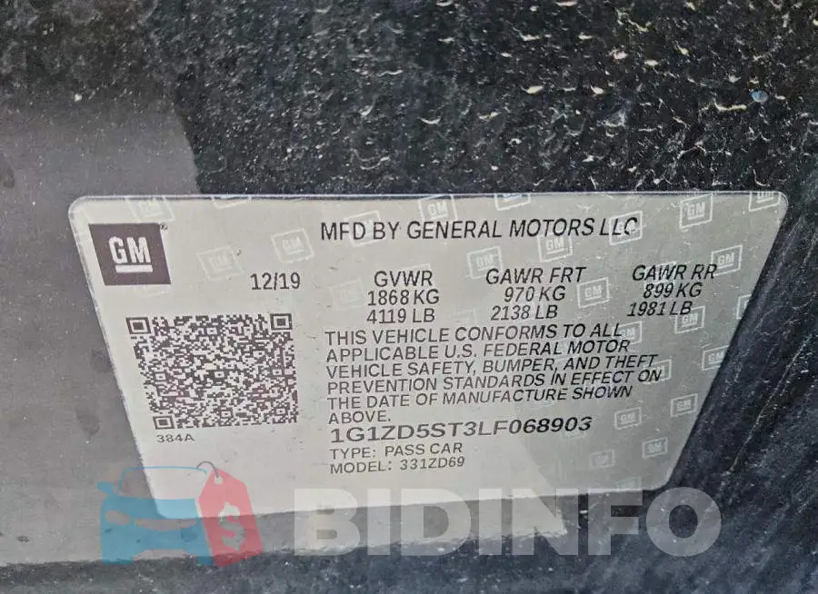1G1ZD5ST3LF068903 Photo# 12