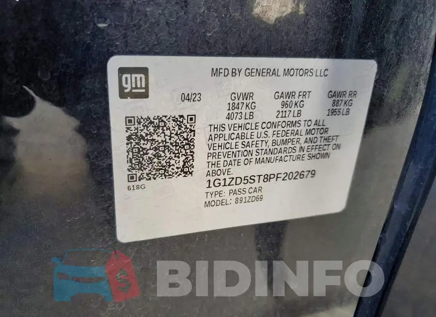 1G1ZD5ST8PF202679 Photo# 12