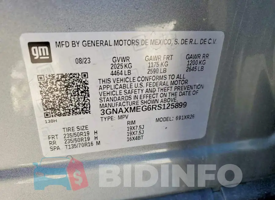 3GNAXMEG6RS125899 Photo# 13