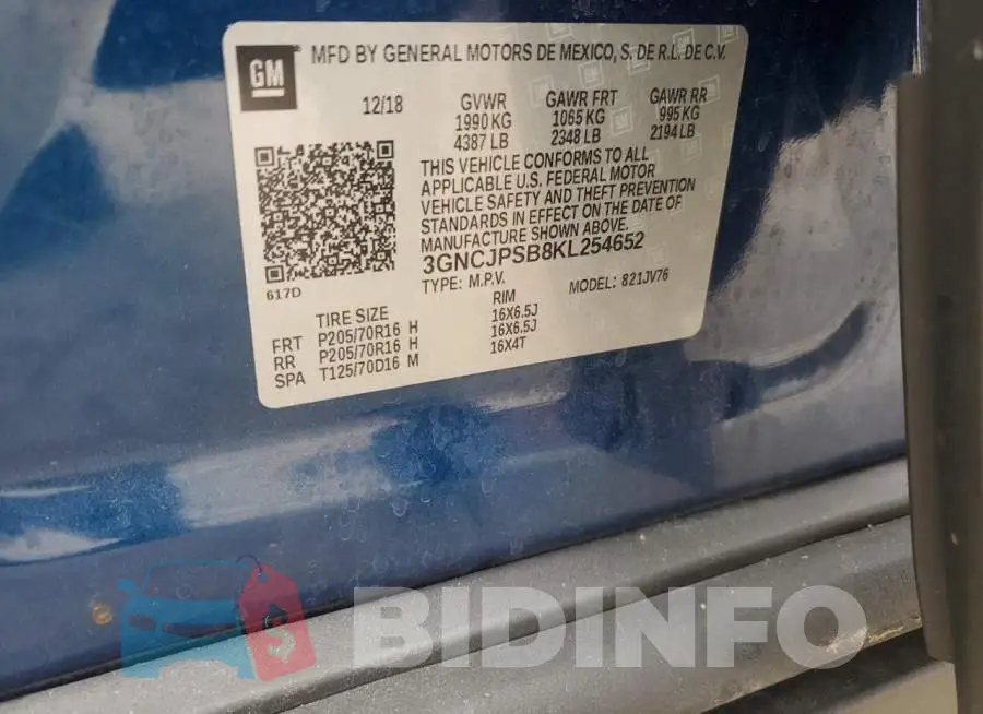 3GNCJPSB8KL254652 Photo# 13