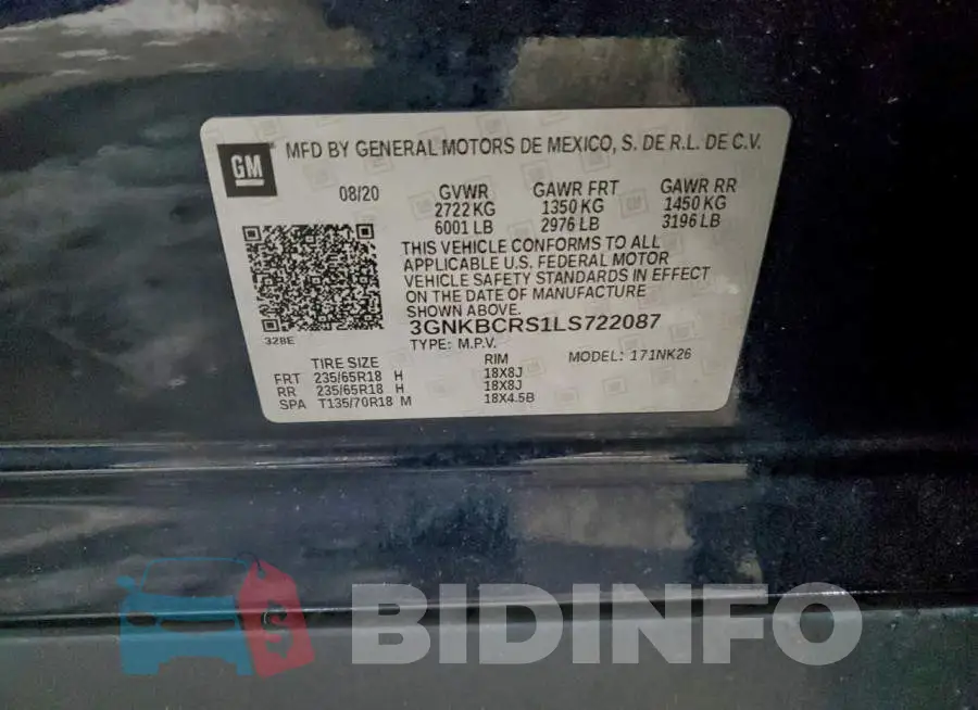3GNKBCRS1LS722087 Photo# 13