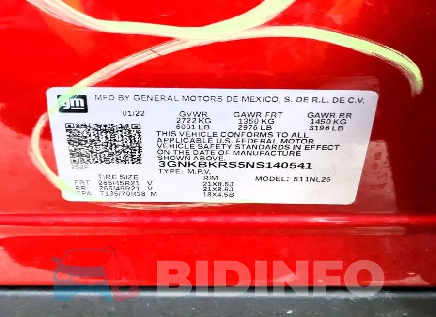 3GNKBKRS5NS140541 Photo# 14