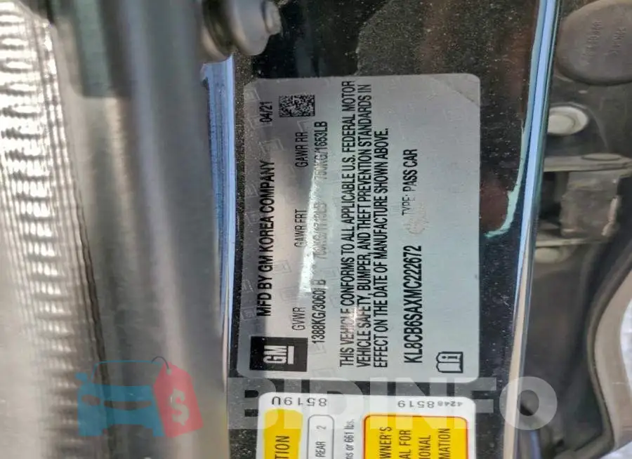 KL8CB6SAXMC222672 Photo# 13