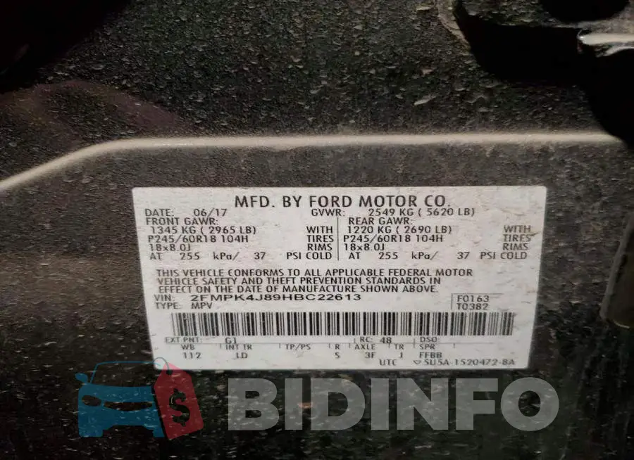 2FMPK4J89HBC22613 Photo# 14