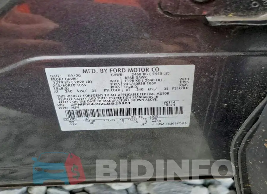 2FMPK4J92LBB28901 Photo# 12