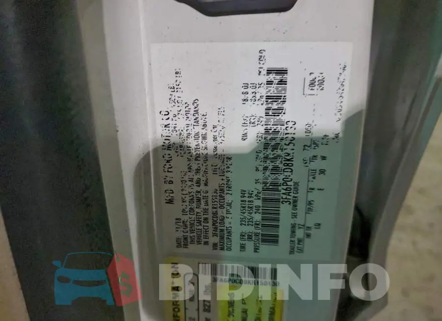 3FA6P0CD8KR150130 Photo# 12