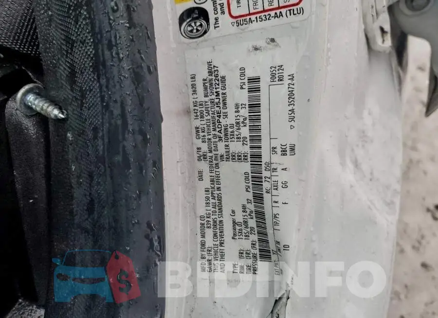 3FADP4EJ5JM122637 Photo# 12