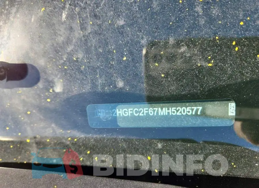 2HGFC2F67MH520577 Photo# 12
