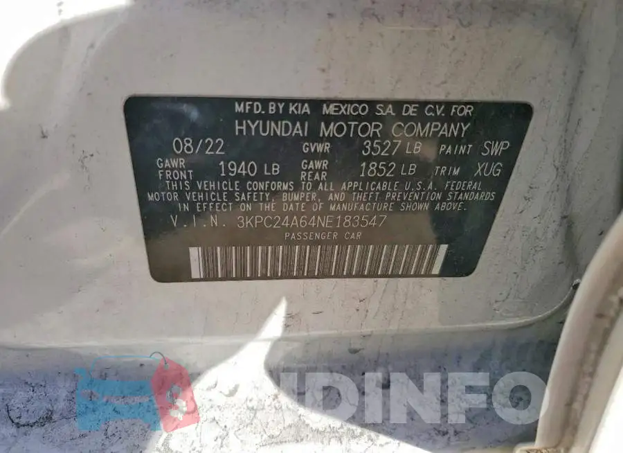 3KPC24A64NE183547 Photo# 12