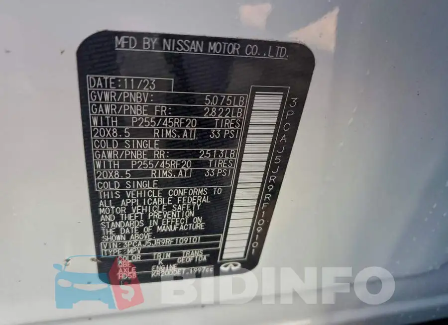 3PCAJ5JR9RF109101 Photo# 12