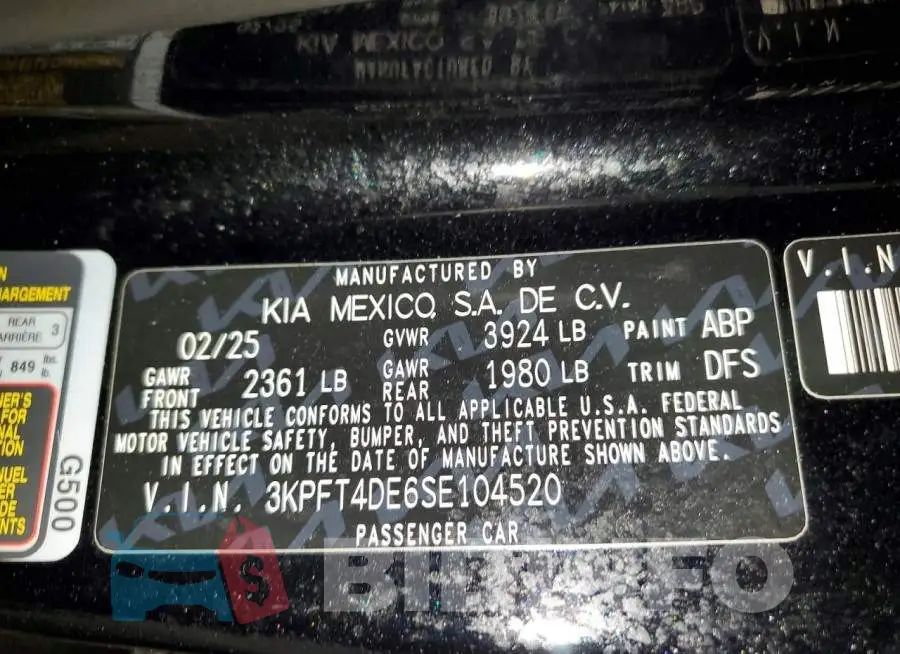 3KPFT4DE6SE104520 Photo# 12