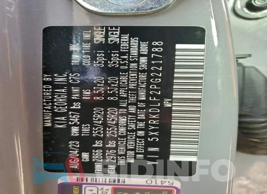 5XYRKDLF2PG221788 Photo# 13