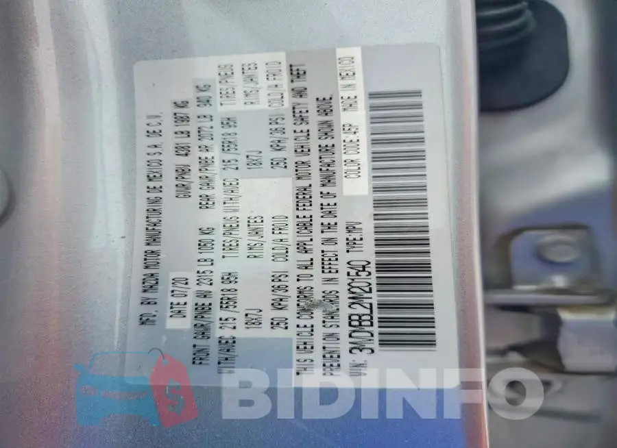 3MVDMBBL2MM201540 Photo# 13