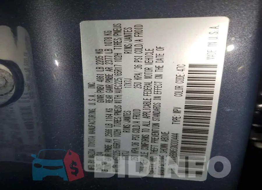 7MMVABBM5SN300444 Photo# 13