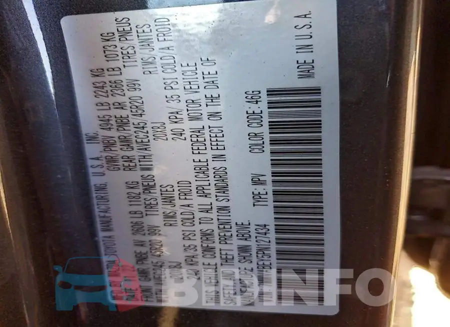 7MMVABEY5PN127434 Photo# 14