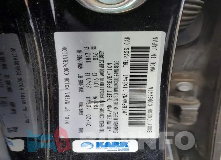 JM1BPANM2L1165441 Photo# 12