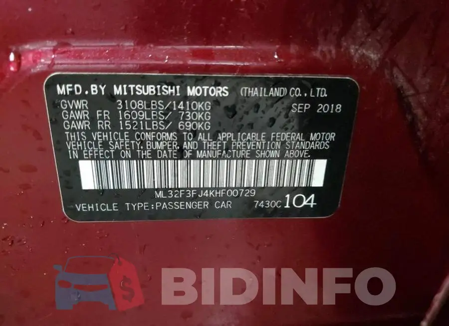 ML32F3FJ4KHF00729 Photo# 12
