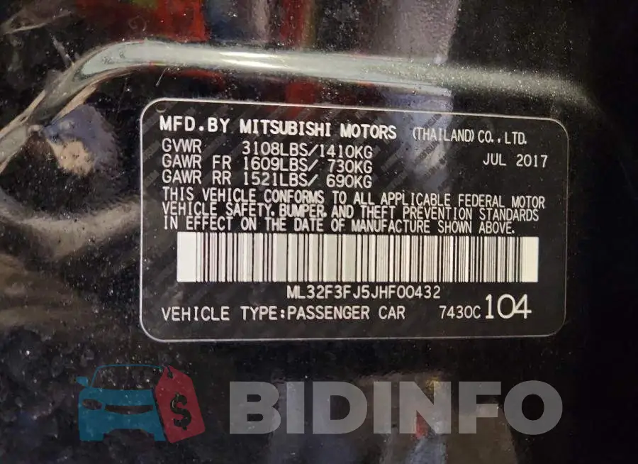 ML32F3FJ5JHF00432 Photo# 13