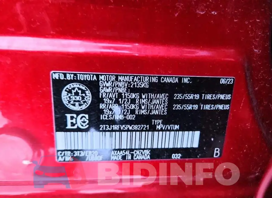 2T3J1RFV5PW382721 Photo# 14