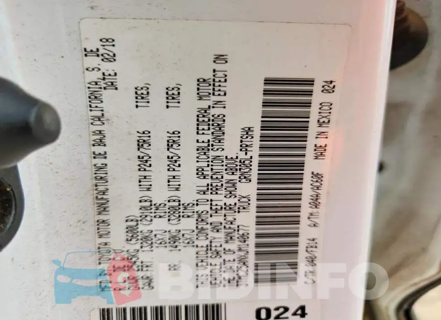 3TMCZ5ANXJM140677 Photo# 13