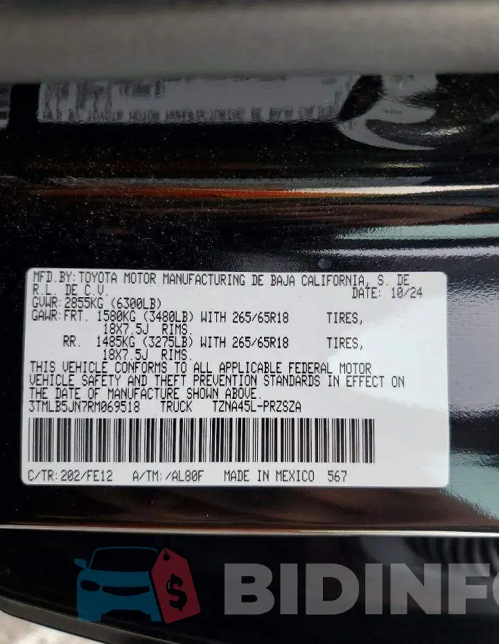 3TMLB5JN7RM069518 Photo# 13