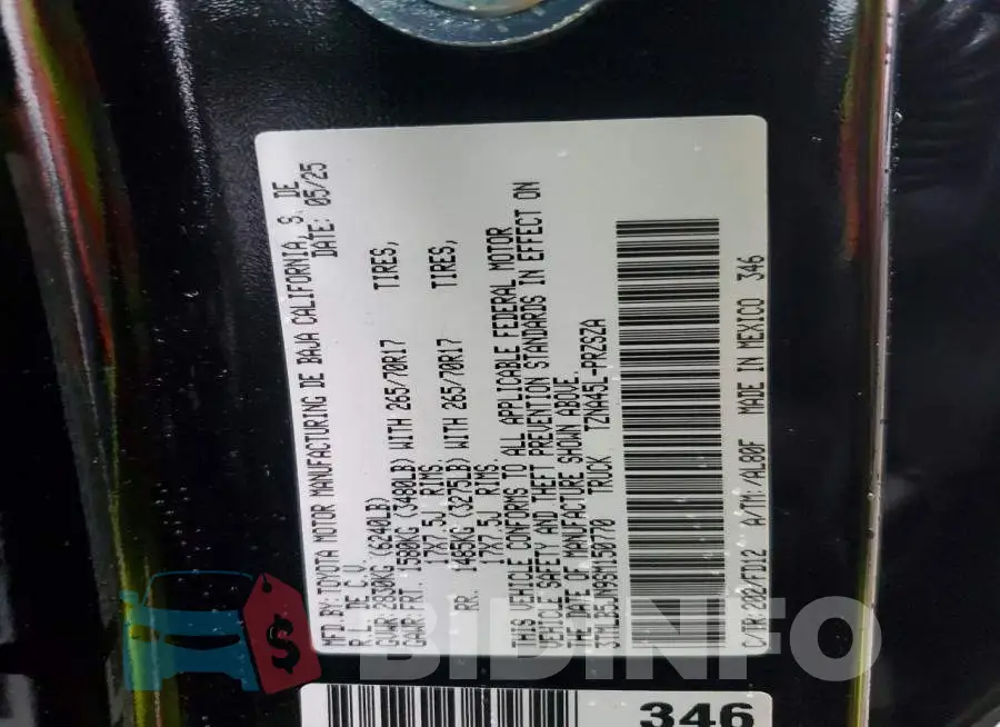 3TMLB5JN9SM150770 Photo# 12