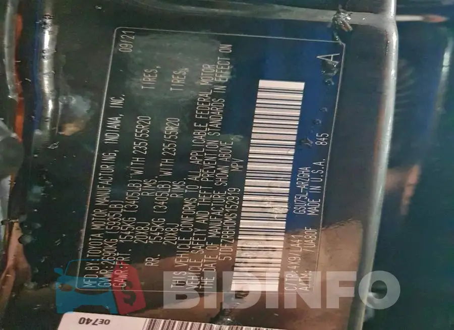 5TDFZRBH0MS152919 Photo# 13