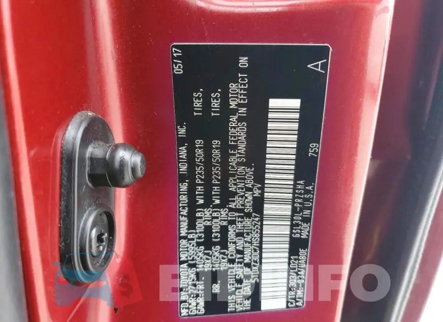 5TDXZ3DC7HS855247 Photo# 13